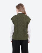 Women's Cable Knit Vest