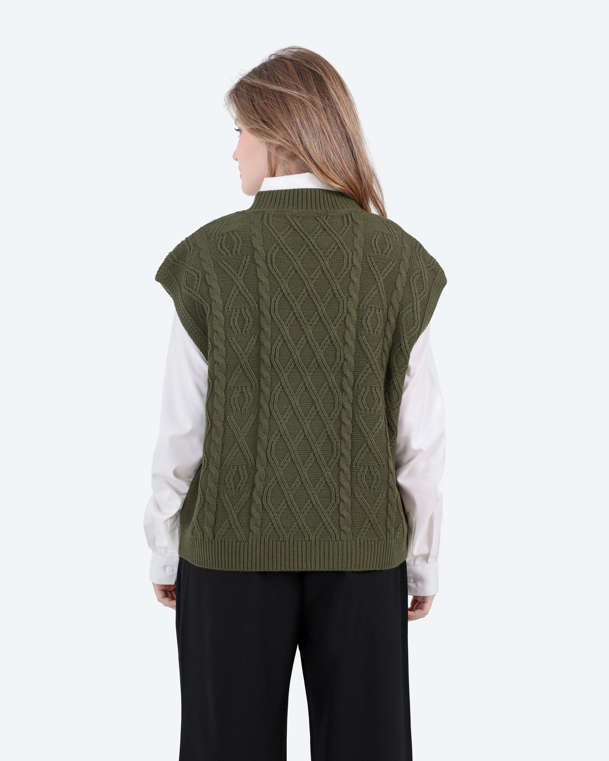 Women's Cable Knit Vest