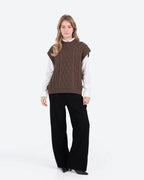 Women's Cable Knit Vest
