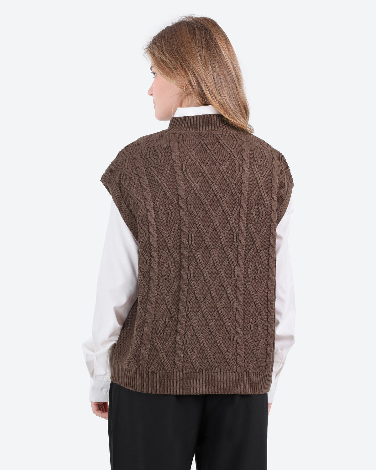Women's Cable Knit Vest
