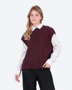 Women's Cable Knit Vest