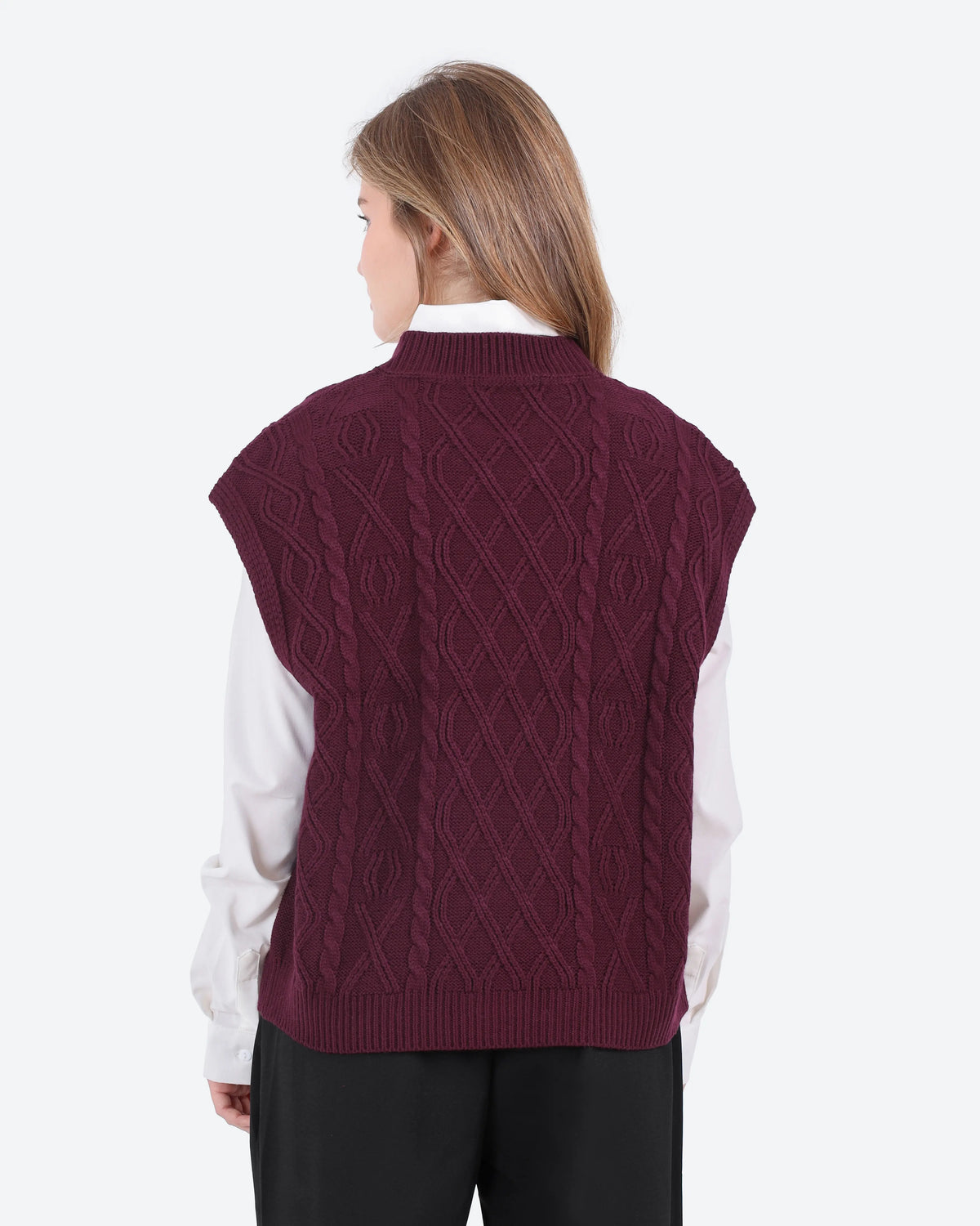 Women's Cable Knit Vest