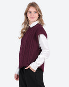 Women's Cable Knit Vest