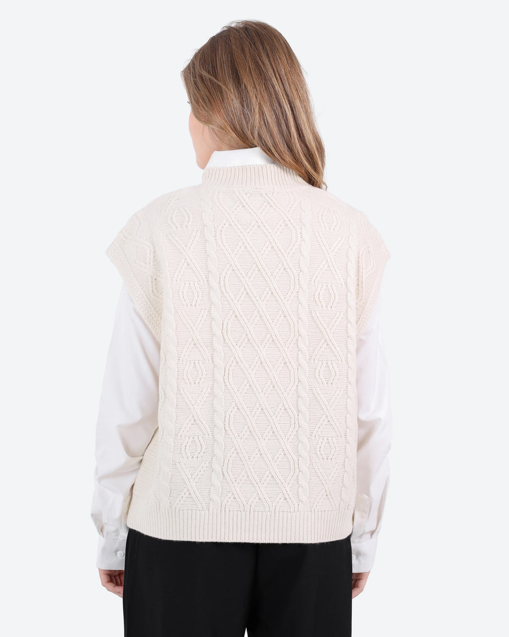 Women's Cable Knit Vest