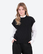 Women's Cable Knit Vest