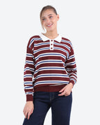 Women's Striped Knit Top