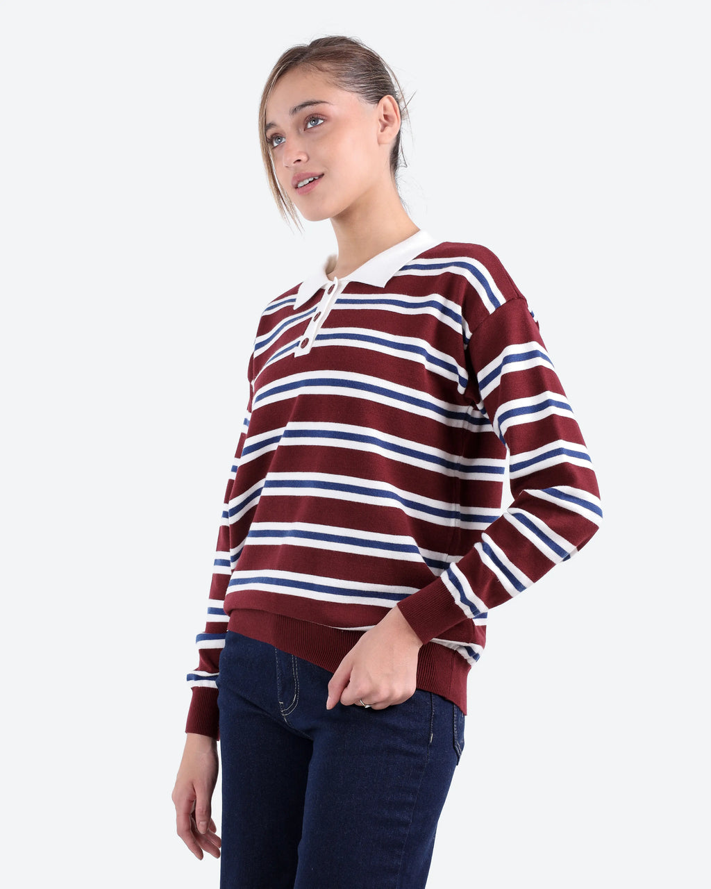 Women's Striped Knit Top