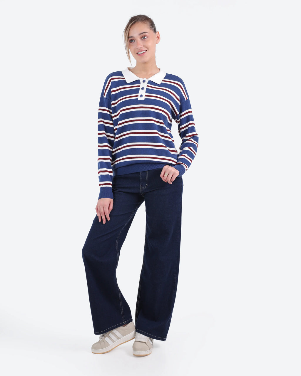 Women's Striped Knit Top