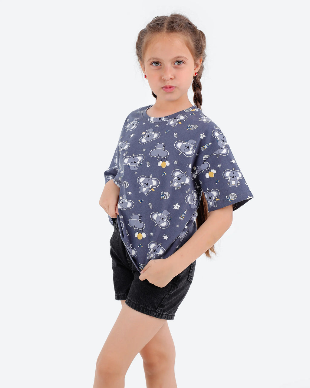 Girls' Short-Sleeve Oversized T-Shirt