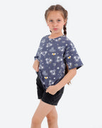 Girls' Short-Sleeve Oversized T-Shirt
