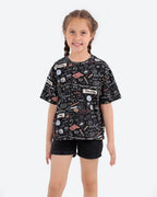 Girls' Short-Sleeve Oversized T-Shirt