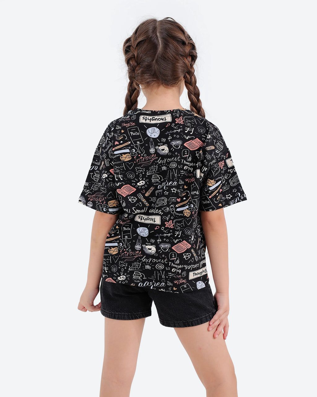 Girls' Short-Sleeve Oversized T-Shirt