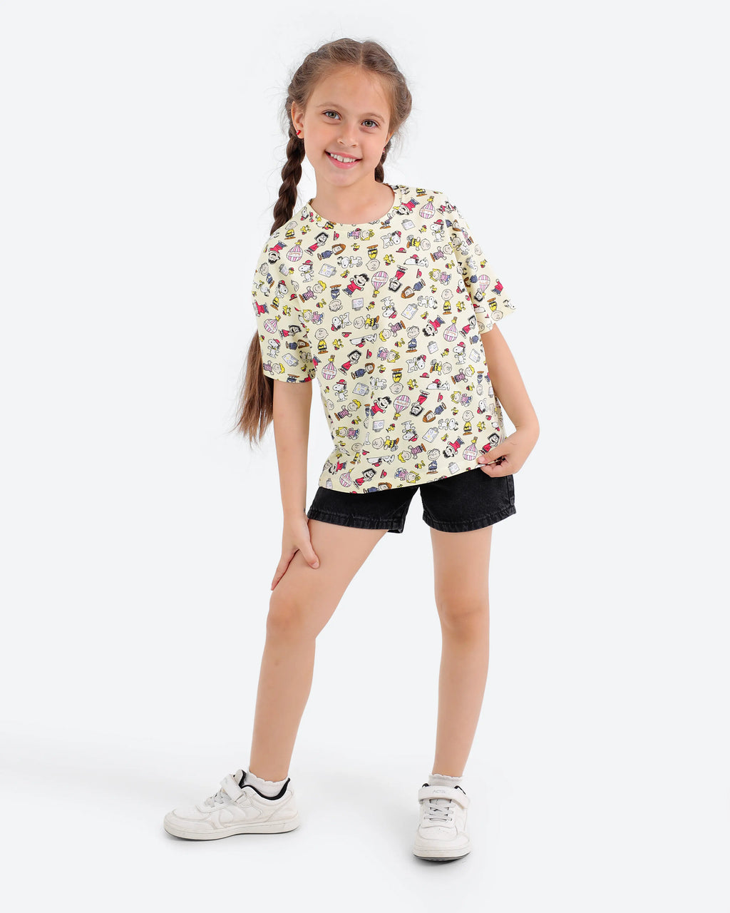 Girls' Short-Sleeve Oversized T-Shirt