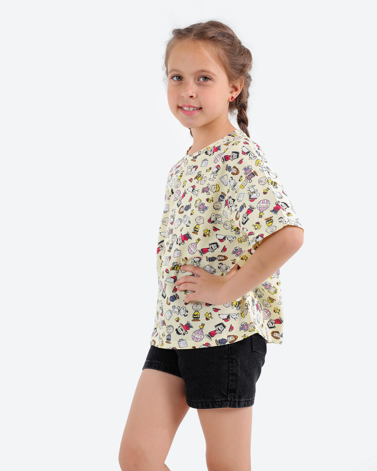 Girls' Short-Sleeve Oversized T-Shirt