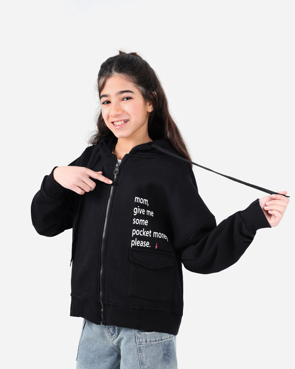 Girls' Zip Hoodie