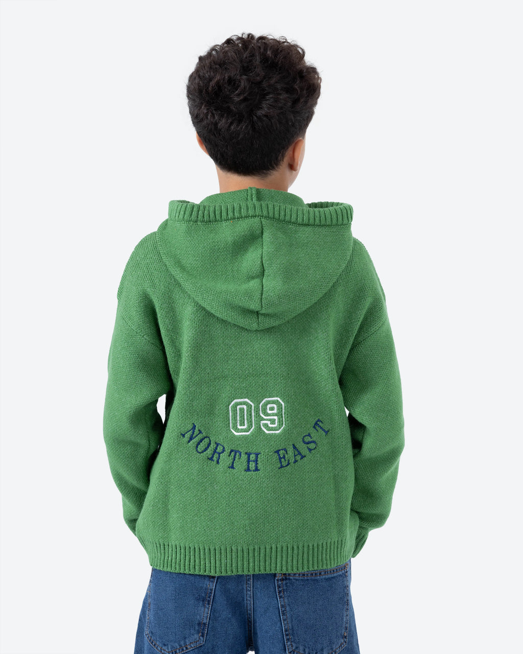 Boys' Knit Embroidered Hoodie