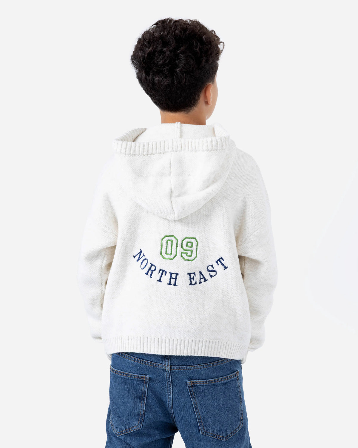 Boys' Knit Embroidered Hoodie