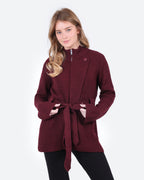 Women's Belted Knit Jacket