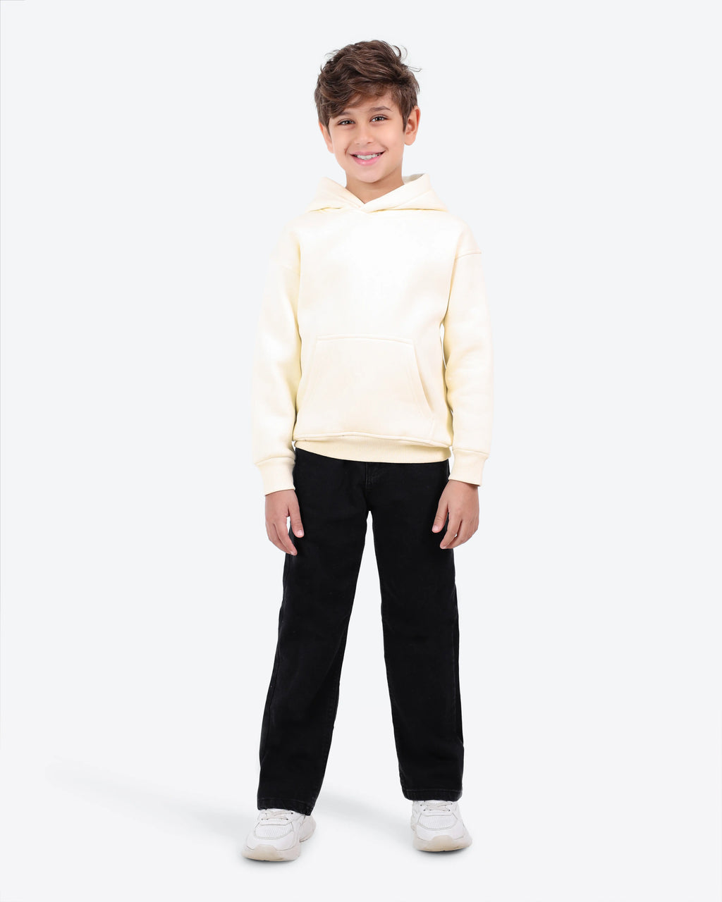 Boys' Wide-Leg Elastic-Waist Jeans