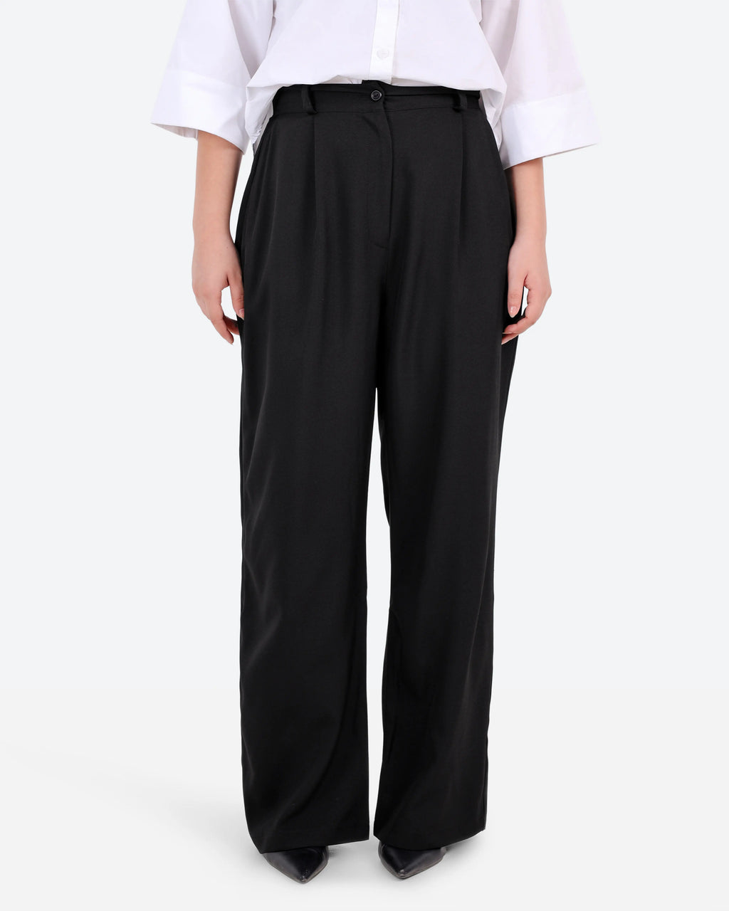 بنطلون كلاسيك اوفر سايز كسرات BeNeshty S-XL