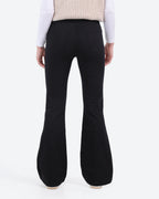 Women's Black Flared Gabardine Pants